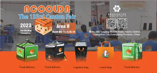 Borsa termica per pizza/hamburger con pannello inferiore rigido